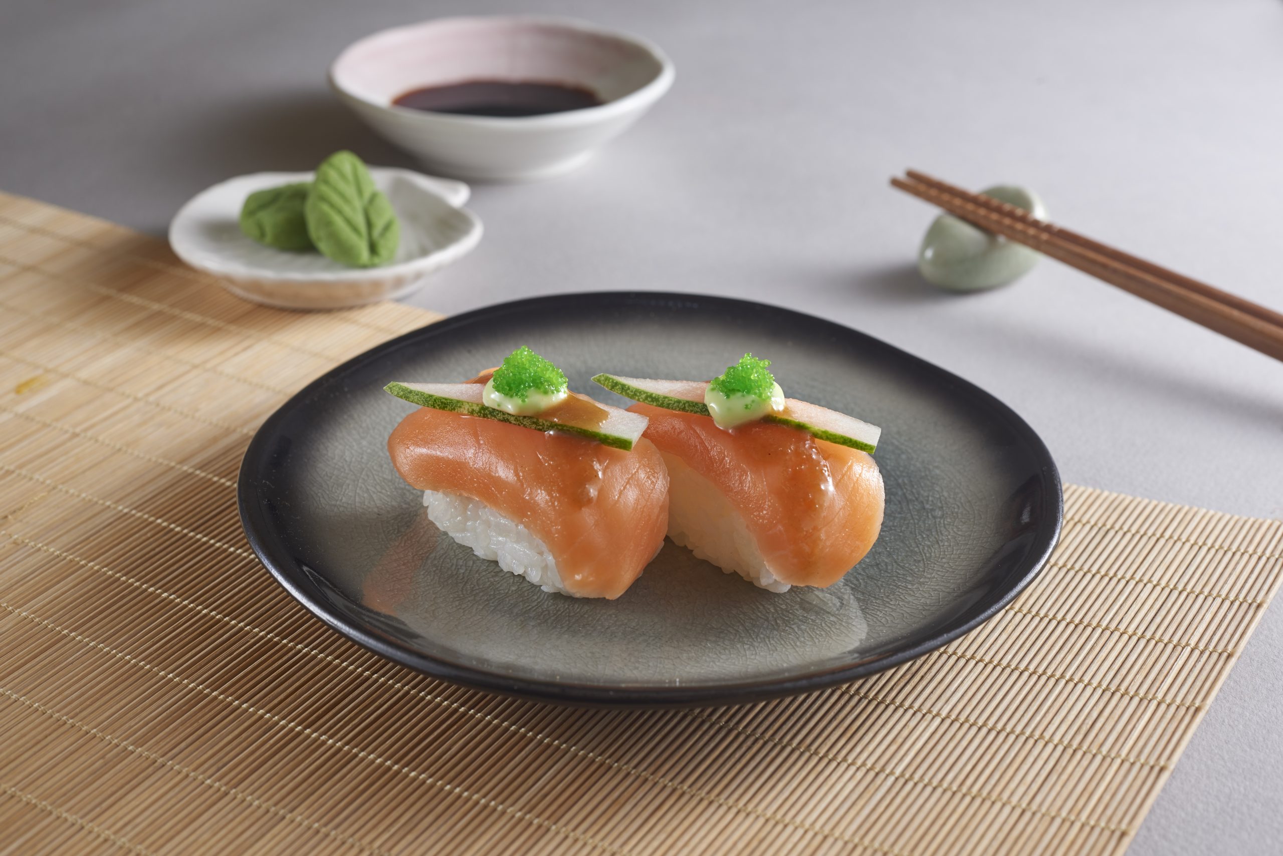 Wasabi-Salmon-Carpaccio-Nigiri